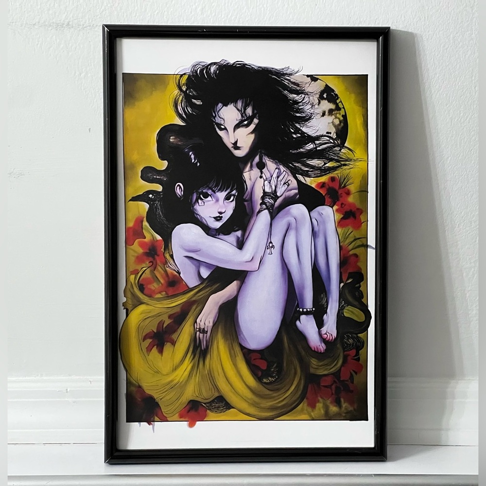 Sandman Death Deadpool Art Poster